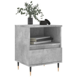 Berkfield Bedside Cabinet Concrete Grey 40X35X50 Cm Engineered Wood - thumbnail 3
