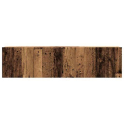 Berkfield Wall Mounted Tv Cabinet Old Wood 120X30X30 Cm Engineered Wood - thumbnail 4