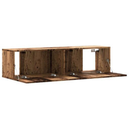 Berkfield Wall Mounted Tv Cabinet Old Wood 120X30X30 Cm Engineered Wood - thumbnail 7