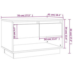 Vidaxl Tv Cabinet Concrete Grey 70X41X44 Cm Engineered Wood - thumbnail 3