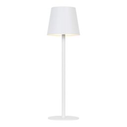 GoodHome Quelea Conical Matt White Rechargeable Integrated Led Table Lamp - thumbnail 2