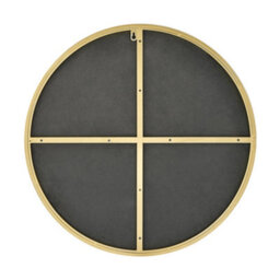 Furniturebox Emma 100Cm Large Art Deco Copper Metal Frame Round Hallway Bedroom Dining And Living Room Wall Mirror - thumbnail 4