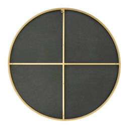 Furniturebox Emma 100Cm Large Art Deco Copper Metal Frame Round Hallway Bedroom Dining And Living Room Wall Mirror - thumbnail 5