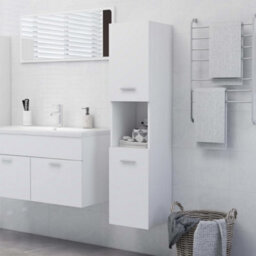 Vidaxl Bathroom Cabinet White 30X30X130 Cm Engineered Wood - thumbnail 2