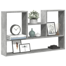 Berkfield Wall Shelf Concrete Grey 99X15X60 Cm Engineered Wood - thumbnail 1