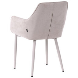 Beliani Set Of 2 Dining Chairs Wellston Fabric Beige - thumbnail 6