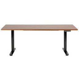 Beliani Electric Adjustable Standing Desk Destinas Brown/ Black 180 Cm 80 Cm - thumbnail 5