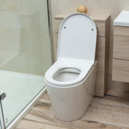 Plum&clay Novela Light Wood Back To Wall Toilet Wc Unit (W)500mm - thumbnail 4