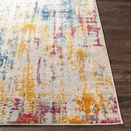 Livabliss Floransa-Abstract Grey Pink Yellow Blue Modern Marble Living Dining Bedroom Rug 80 X 220 Cm Easy Care, Non Shedding - thumbnail 5
