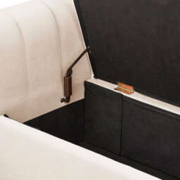 Gfw Pettine Velvet Storage Ottoman Bench Natural - thumbnail 6