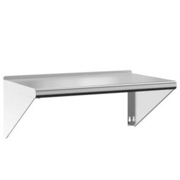 Berkfield Wall Shelf 75X45X31 Cm Silver Stainless Steel - thumbnail 2