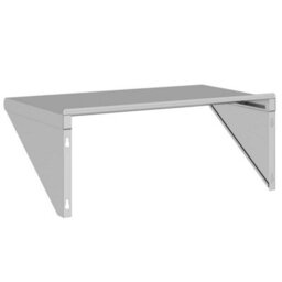 Berkfield Wall Shelf 75X45X31 Cm Silver Stainless Steel - thumbnail 7