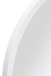 Mirroroutlet The Arcus White Metal Framed Arched Mirror 100Cm X 70Cm - thumbnail 6