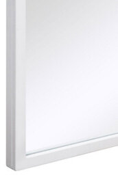 Mirroroutlet The Arcus White Metal Framed Arched Mirror 100Cm X 70Cm - thumbnail 4