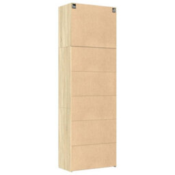 Berkfield Highboard Sonoma Oak 80X42.5X249 Cm Engineered Wood - thumbnail 8