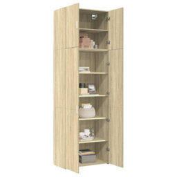 Berkfield Highboard Sonoma Oak 80X42.5X249 Cm Engineered Wood - thumbnail 3