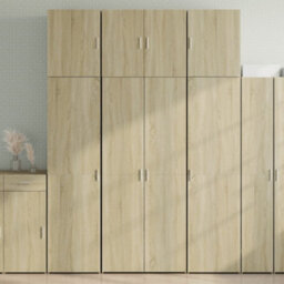 Berkfield Highboard Sonoma Oak 80X42.5X249 Cm Engineered Wood - thumbnail 1