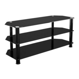 "Avf Classic 1.14M Glass Corner Tv Stand, For Tvs Up To 55"" - Black"