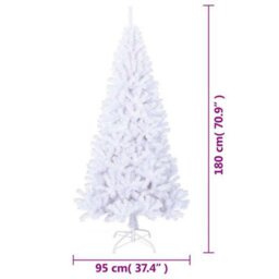 Walplus Artificial Christmas Tree With Thick Branches White 180 Cm Pvc - thumbnail 7