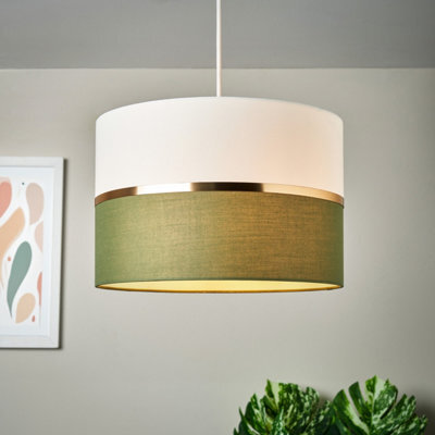 Inlight Isonoe Green Drum Lamp Shade (D)30Cm - image 1