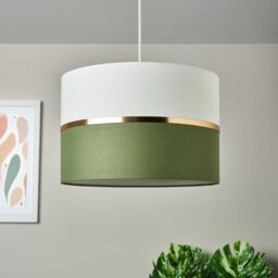 Inlight Isonoe Green Drum Lamp Shade (D)30Cm - thumbnail 2