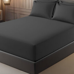 Lazzaro Luxury Super King Fitted Sheet Extra Deep 40Cm Pocket Premium Brushed Microfibre Ultrasoft Fade Resistant - thumbnail 1