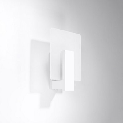 Sollux Lighting Lappo Wood White 1 Light Classic Wall Light - image 1