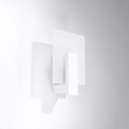 Sollux Lighting Lappo Wood White 1 Light Classic Wall Light - thumbnail 1