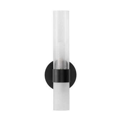 Luminosa Lighting Luminosa Century Wall Lamp Matt Black, Clear, Frost Led G9 2X5W - image 1