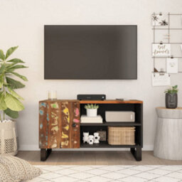 Berkfield Sturdy Tv Cabinet 80X33X46 Cm Solid Wood Reclaimed&engineered Wood - thumbnail 2