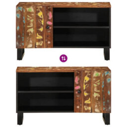 Berkfield Sturdy Tv Cabinet 80X33X46 Cm Solid Wood Reclaimed&engineered Wood - thumbnail 6