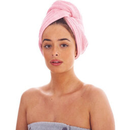 Keanu Turban Cotton Towel (Pack Of 3) Berry/lilac/pink (One Size) - thumbnail 3
