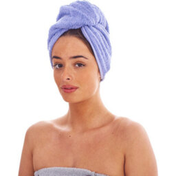 Keanu Turban Cotton Towel (Pack Of 3) Berry/lilac/pink (One Size) - thumbnail 5