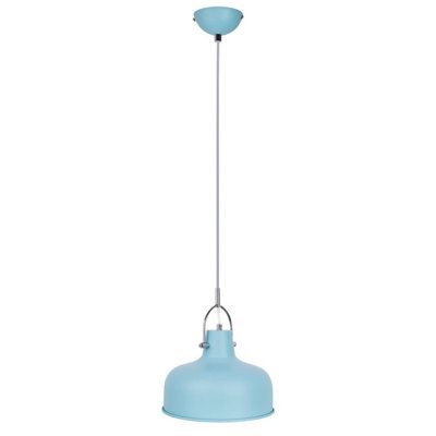 Luminosa Lighting Luminosa Romi Dome Pendant Ceiling Light Blue 1X E27