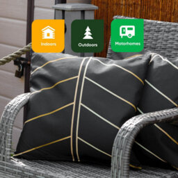 Gardenwize Pack Of 2 Outdoor Gold Palm Scatter Cushions - thumbnail 6
