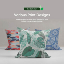 Gardenwize Pack Of 2 Outdoor Gold Palm Scatter Cushions - thumbnail 7