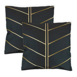 Gardenwize Pack Of 2 Outdoor Gold Palm Scatter Cushions
