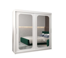 Arte Uppsala T3 Sliding Door Wardrobe 200Cm In Black - Modern Mirrored Wardrobe With Striking Presence - thumbnail 2