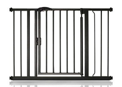 Bettacare Auto Close Stair Gate, 103.8Cm - 110.8Cm, Matt Black, Pressure Fit Safety Gate, Baby Gate - image 1