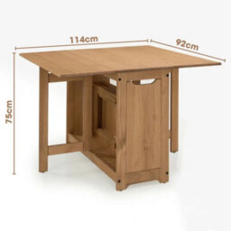 Mews Corona Butterfly Dining Set Santos 4 Seat Folding Drop Leaf Table Solid Mexican Pine - thumbnail 9