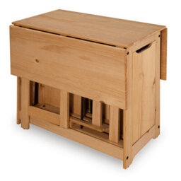 Mews Corona Butterfly Dining Set Santos 4 Seat Folding Drop Leaf Table Solid Mexican Pine - thumbnail 6