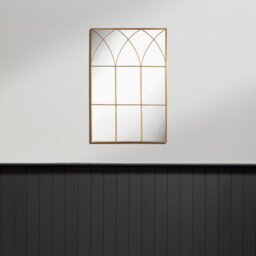 Nielsen Altham Window Style Metal Wall Mirror, Gold - thumbnail 4