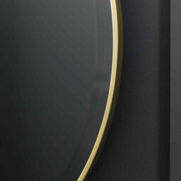 Xample Gallery Ostia Champagne Dual Mirror Contemporary Vertical Wall Mirror With Interlocking Circular Frames, Glass & Mdf, 90X111Cm - thumbnail 3