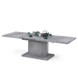 Heze Furniture Astrid 80 - 2 In 1 Extending Coffee / Dining Table - Concrete - thumbnail 8