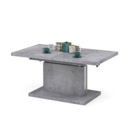 Heze Furniture Astrid 80 - 2 In 1 Extending Coffee / Dining Table - Concrete - thumbnail 6