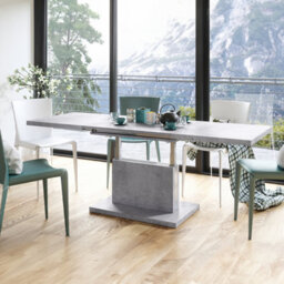 Heze Furniture Astrid 80 - 2 In 1 Extending Coffee / Dining Table - Concrete - thumbnail 3