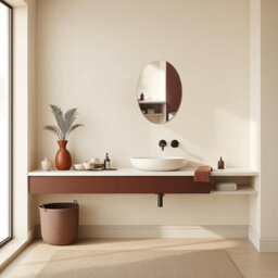 Mood Premium Oval Bathroom Mirror Gold Framed Wall Mounted, Frame Modern & Stylish (70Cm X 50Cm) - thumbnail 5