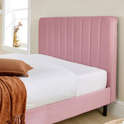 Aspire Rosella Upholstered Bed In Pink - thumbnail 3