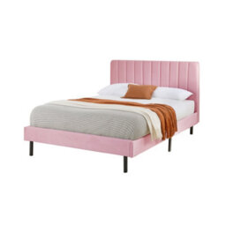 Aspire Rosella Upholstered Bed In Pink - thumbnail 4