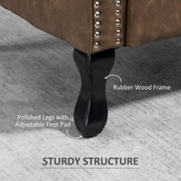 Wyld Haus Selato Brown Wingback Accent Chair With Chesterfield Tufting And Nailhead Trim, 72X70X108Cm - thumbnail 7
